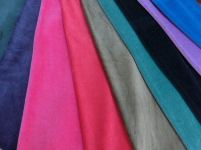 安慶宏洲針紡織品 全棉天鵝絨百色現(xiàn)貨，針織面料的卓越之選